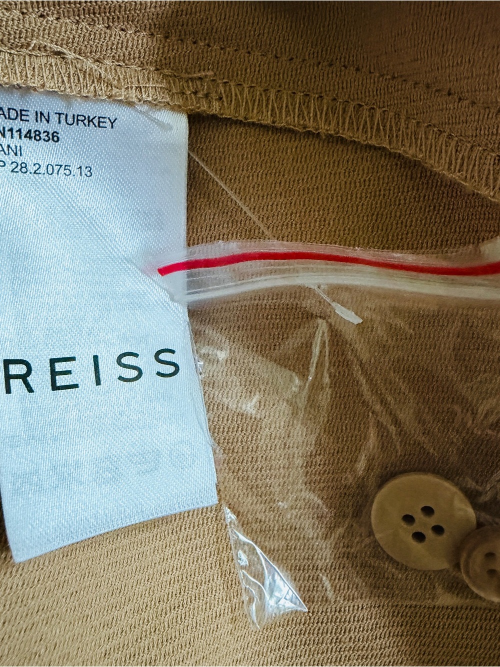 NWT REISS Dani Belted Slip Skirt Camel Size US 2/UK 6 - Picture 8 of 13